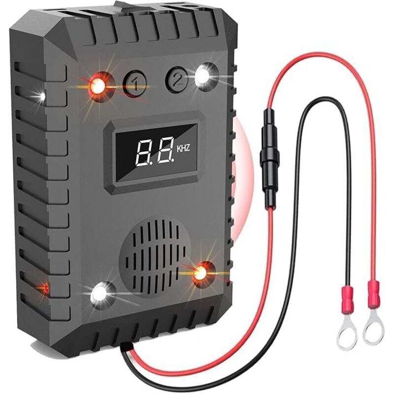 Ultraschall-maus- Und Rattenabwehr Für Autos, 12v, Mit Blinklicht, Nagerabwehrmittel Für Autos, Marderabwehr Für Haus Und Garage, Anti-nager Für Autos