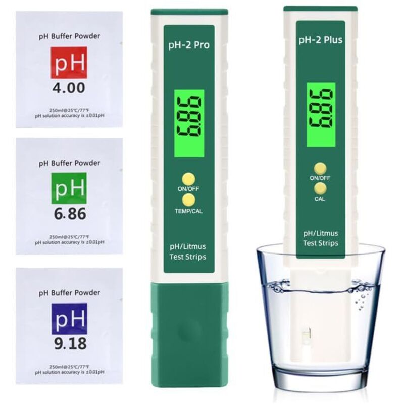 Präziser Digitaler Ph-tester: Ph-messgerät Für Schwimmbäder Mit Teststreifen-simulationsfunktion, Wasserdichter Wassertesttester, Automatische Kalibrierung Für Schwimmbad Und Aquarium