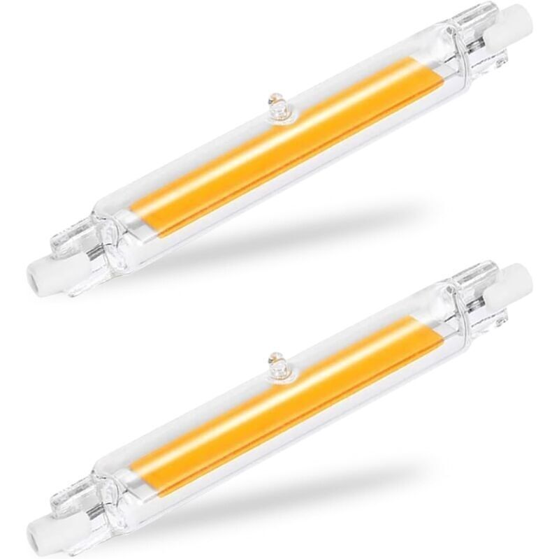 Led-r7s-glühbirne 118mm 20w, Entspricht 200w Halogenlampe. R7s-led-röhre, Warmweißes Licht 3000k, 2000lm Mit Großem Abstrahlwinkel Von 360°, Dimmbar, Flimmerfrei. 2er-pack