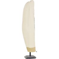 Wasserdichte Schutzhülle Für Ampelschirm Mit Reißverschluss Und Kordelzug, Oxford-gewebe Mit Pvc-beschichtung, Beige (265/30/40 Cm)