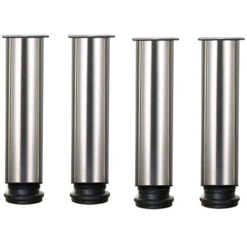 Möbelfüße - 4er-set Verstellbare Edelstahlfüße Für Sofa, Tisch Und Schränke - 20 Cm