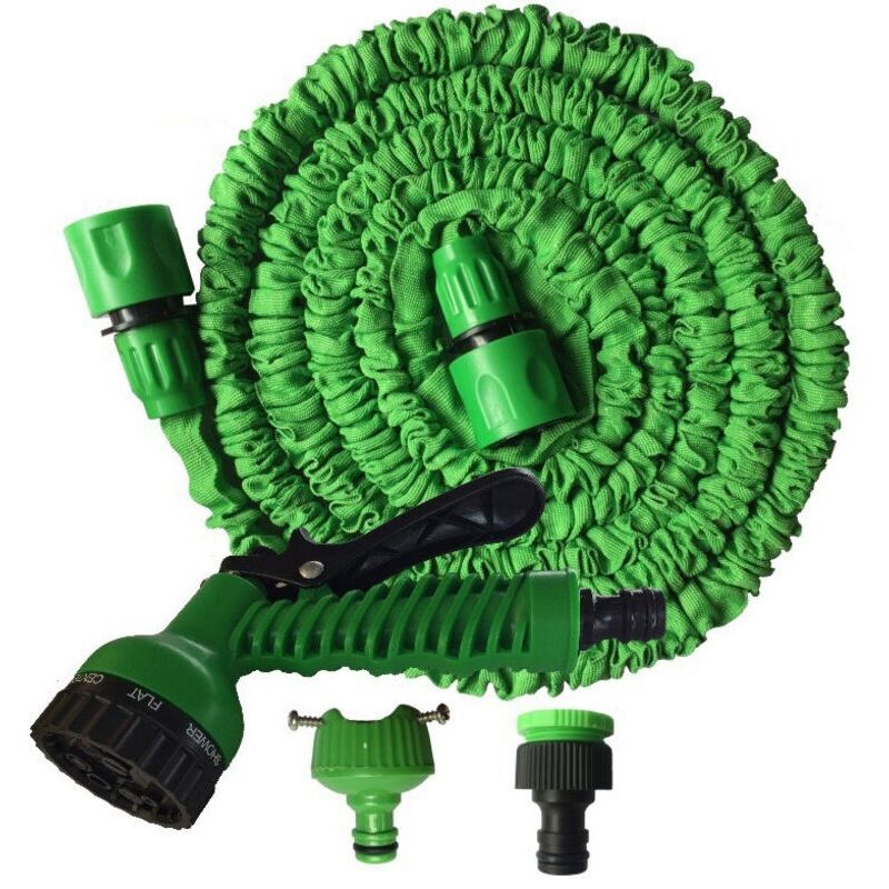 Einhüllbarer Gartenschlauch (grün, 7,5 M)
