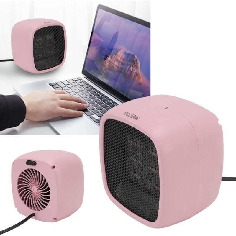 Tisch-heizlüfter. Tragbarer Mini-elektroheizstrahler Für Kleines Büro Und Zuhause. Rosa. Eu. 220v