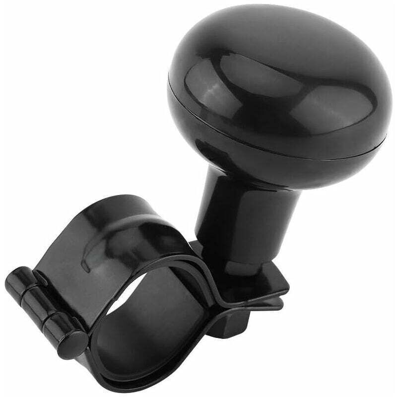 Lenkradknauf. Universeller Schwarzer Lenkraddreher Für Traktor, Rasenmäher Und Auto, Robuster Spinner-lenkradgriff