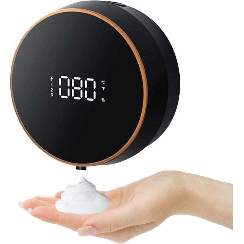 Wandseifenspender (noir). Berührungsloser 300-ml-handdesinfektionsspender. Wand-usb-ladegerät Mit Led-anzeigesensor. Handseifenspender Für Das Badezimmer