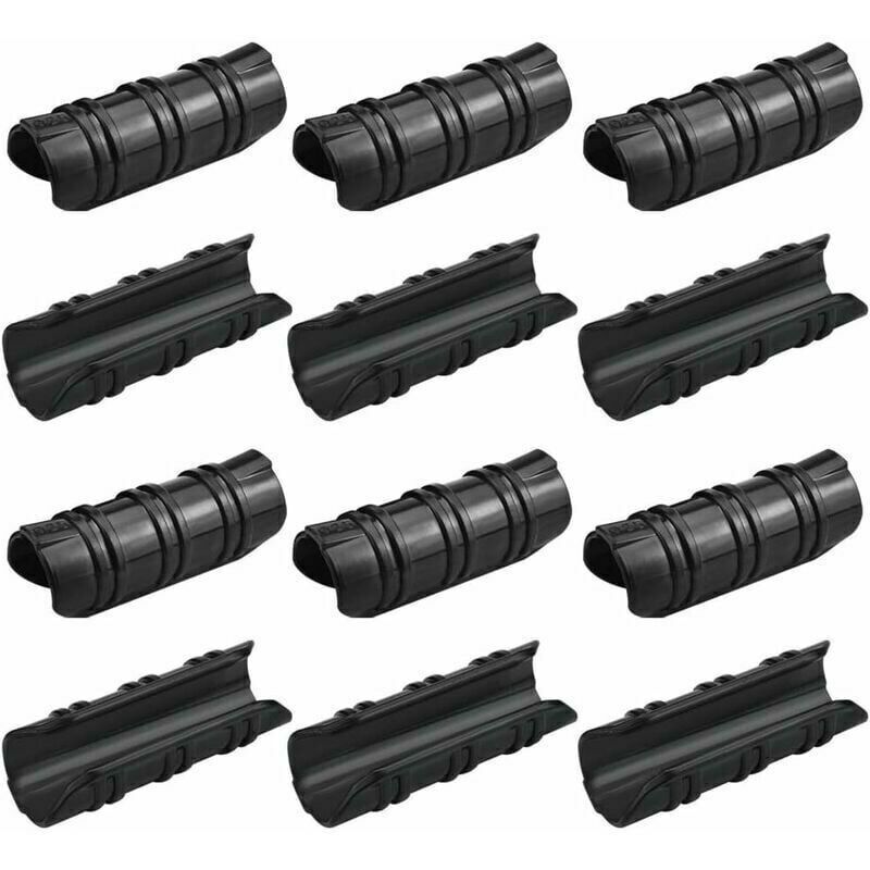 Set Von 100 Gewächshaus-clips, 25 Mm – Hitzebeständig – Einfache Befestigung Für Planen Und Rohre – Schwarzes Gewächshaus-zubehör
