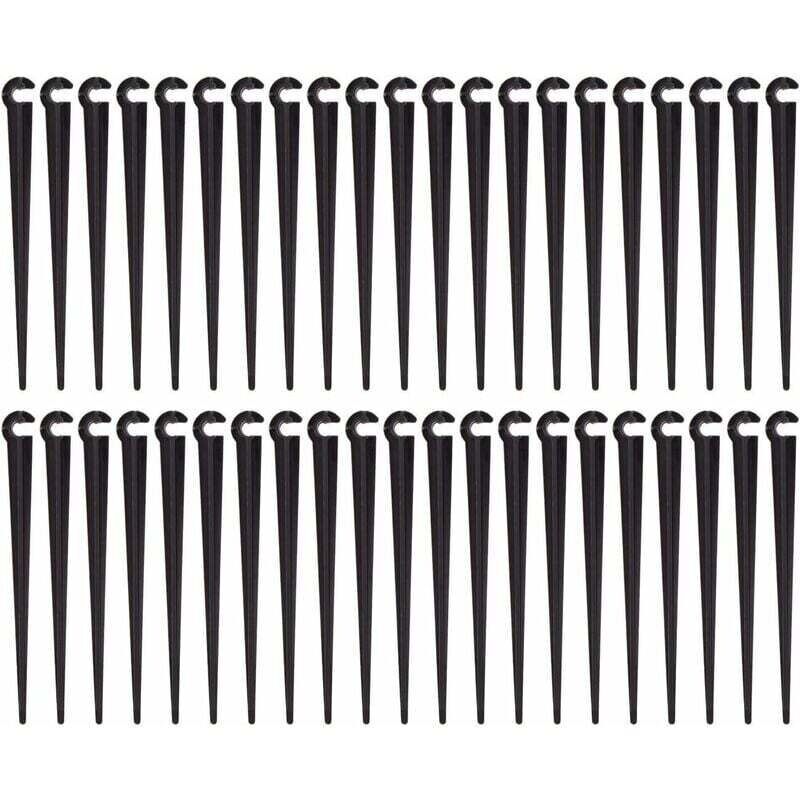 Bewässerungsschlauch-halterungen, Tropfbewässerungs-rohrstützen Aus Kunststoff, Gartenwerkzeug. 100er-pack (öffnungsgröße 1/4 Zoll)