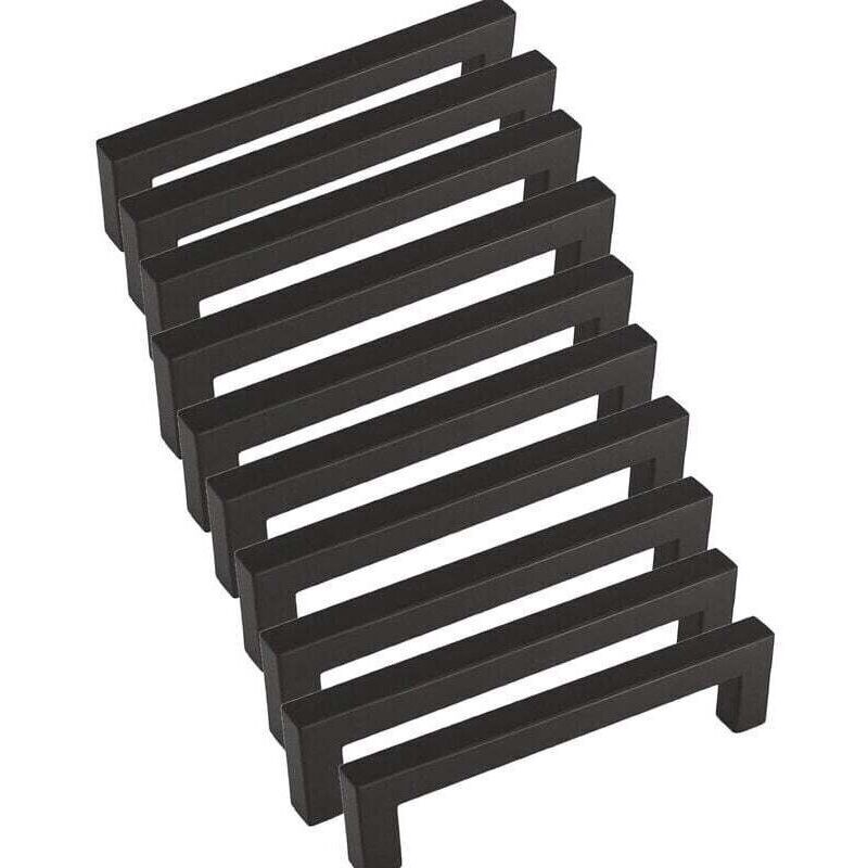 10 Stück Küchenschrankgriffe Schwarz, 128 Mm Lochabstand, Edelstahl-griffe Für Küchenschränke Und Schranktüren