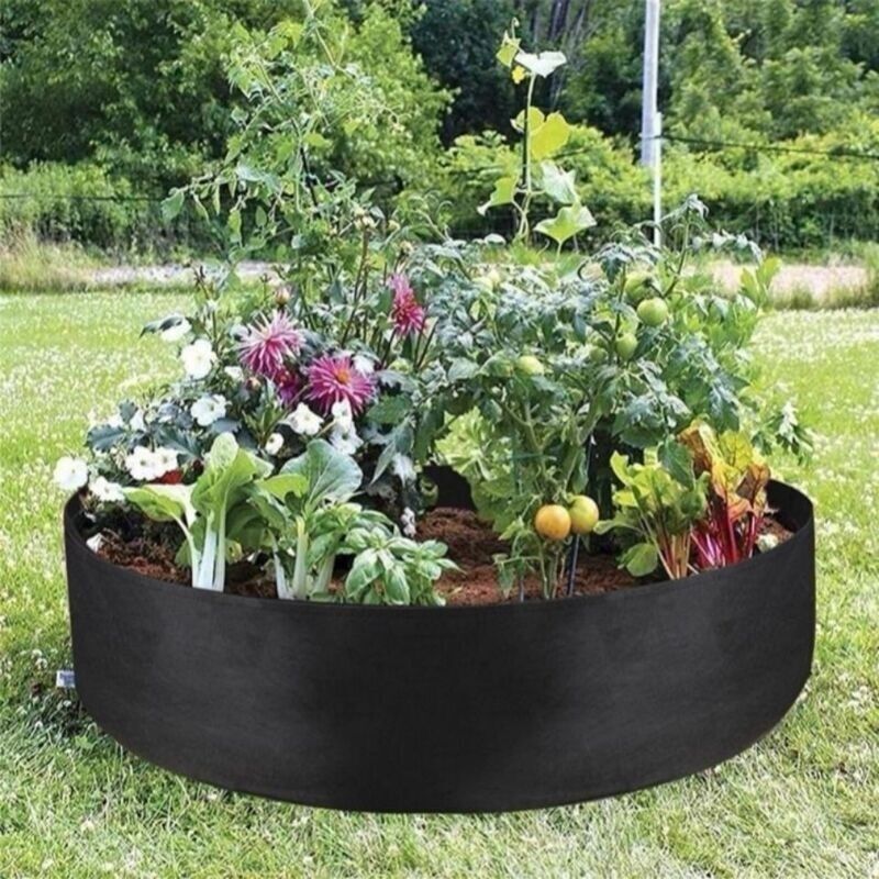 1er-pack Pflanzsäcke, 55 L (60 X 20 Cm), Robuste Vlies-pflanzsäcke – Atmungsaktiv Und Widerstandsfähig – Pflanzsäcke Für Urbanes Gärtnern Zum Anbau Von Gemüse Und Obst (schwarz)