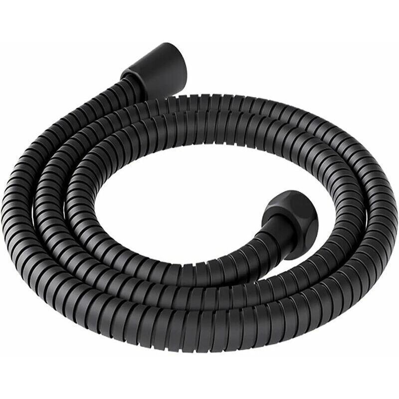 200 Cm Universeller Duschschlauch Aus Edelstahl, Verdrehungs- Und Korrosionsbeständig, 2 M Flexibler Duschschlauch, Schwarzer Universeller Duschschlauch