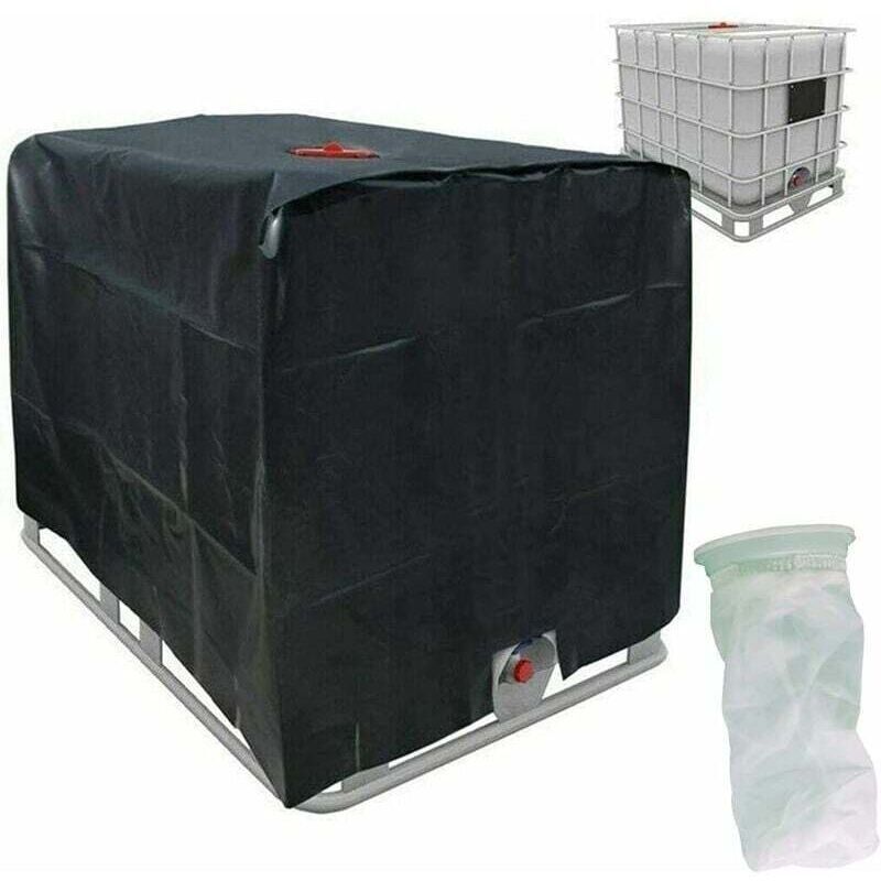 Sonnenschutzplane Für 1000-liter-ibc-regenwassertank, Schwarz