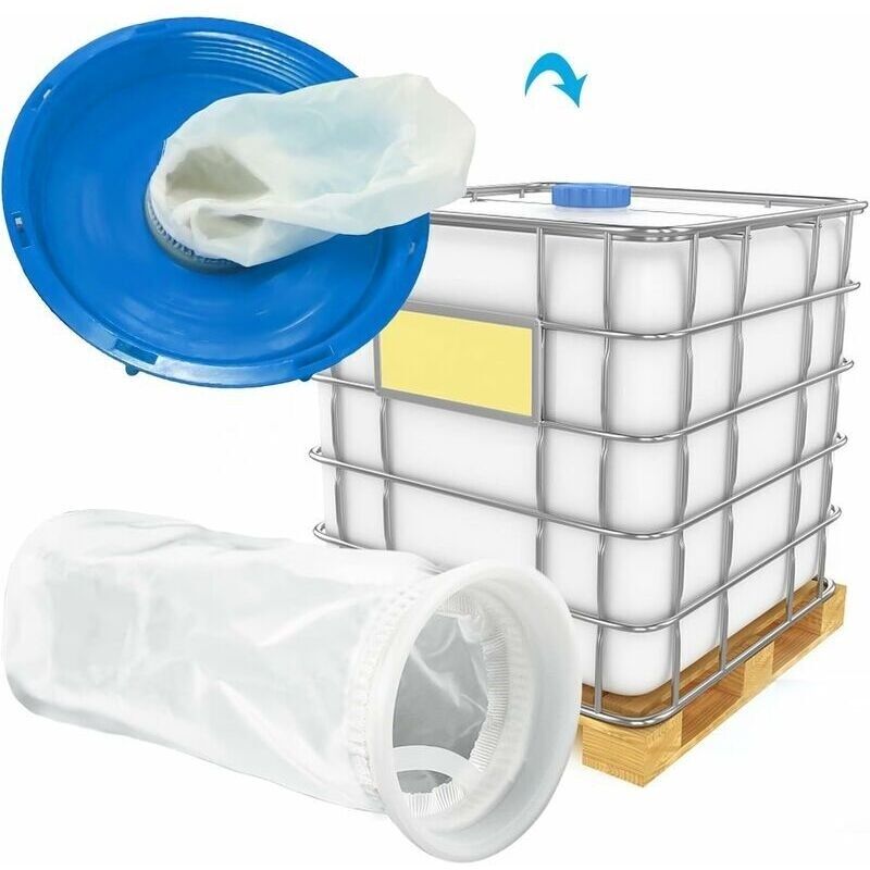 4er-pack Waschbare Ibc-nylonfilter – Reißfester Filtersack Für Regenwassersammeltanks