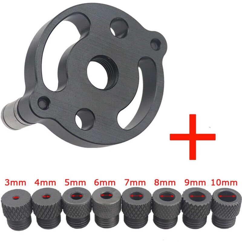 Bohrführungslehre Für Gewindebolzen. Positionierhilfe Aus Aluminiumlegierung Für Bohrloch-schablonen (gehäuse Der Positionierhilfe + 8 Bohrer-sets)