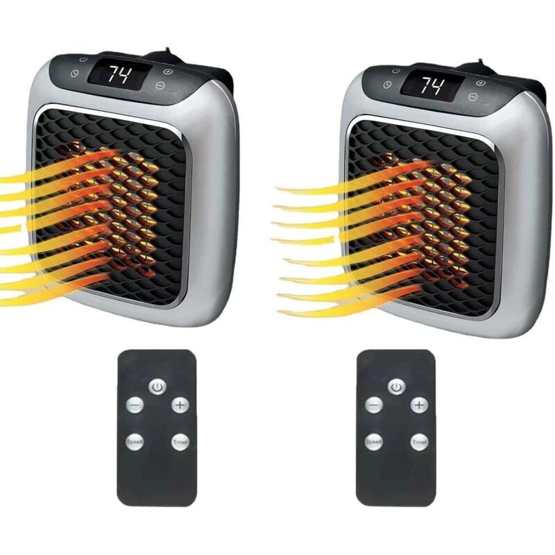 Heizgerät, Elektrische Wandheizung, Steckbares Heizgerät, Keramik-heizgerät Mit Fernbedienung, Mini-heizung Für Steckdose, Wandheizung Für Zuhause, Schlafzimmer Und Büro