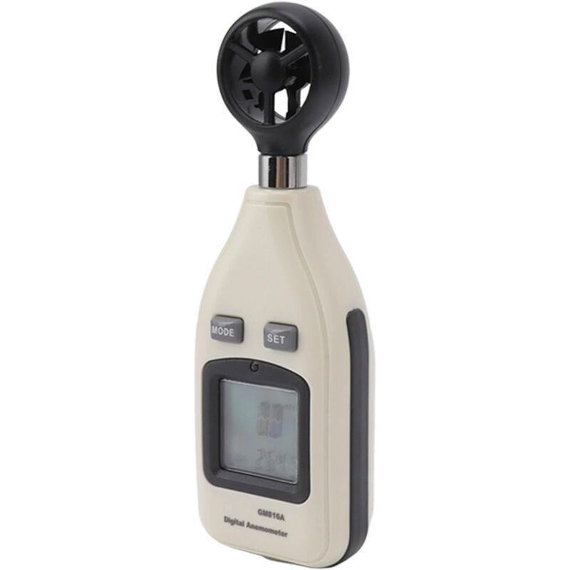 Gm816a Digitales Anemometer Luftstrommesser Mit Temperaturmessung Lcd-bildschirm 0 Bis 30 M/s Windgeschwindigkeitsbereich Für Den Außeneinsatz