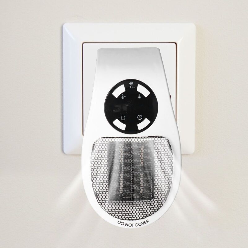 Tragbarer Elektrischer Heizkörper, Mini-heizlüfter Mit 500w Und Fernbedienung Für Büro Und Zuhause