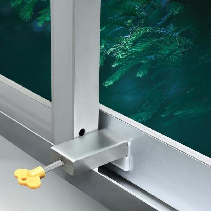 Set Aus 2 Verstellbaren Schiebefenster-verriegelungen Für Schiebefensterschlösser