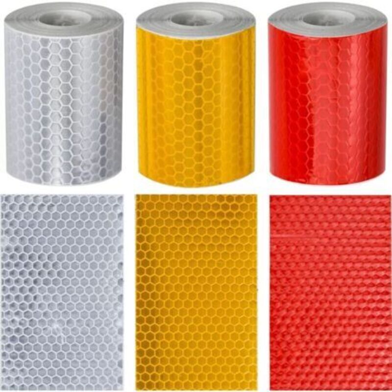 3 Rollen Selbstklebendes Reflexband 3 M X 50 Mm, Reflektierende Klebestreifen, Fahrrad-reflektoren Für Fahrzeuge, Autos, Anhänger, Fahrräder Und Helme