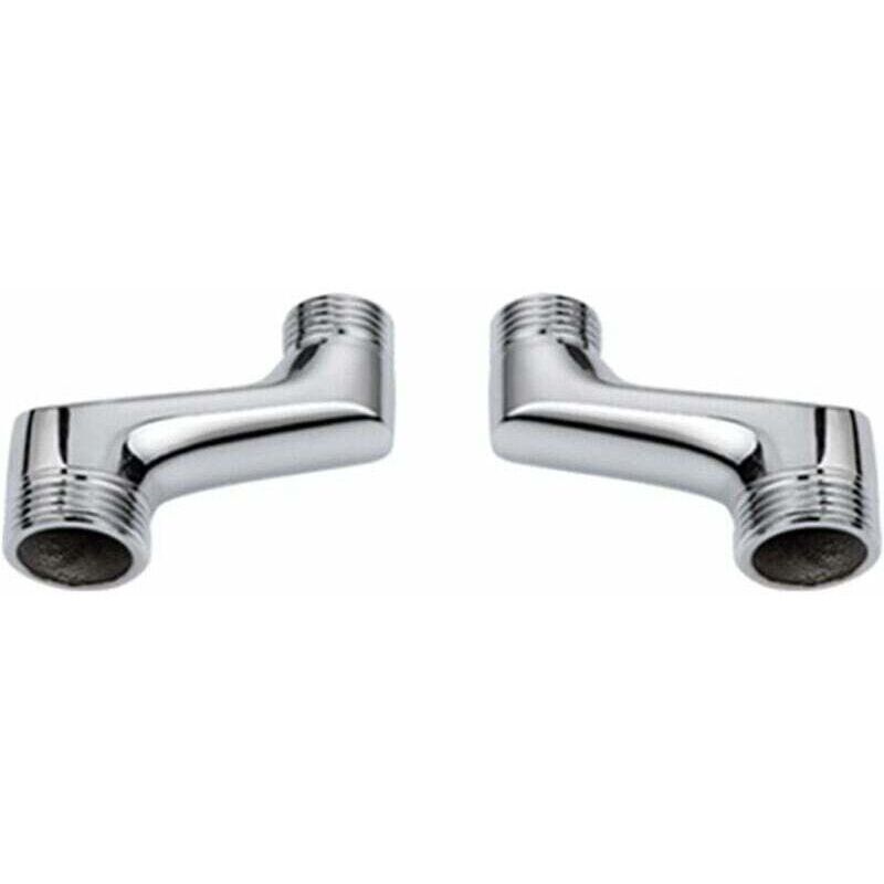Gewinkeltes Duschanschlussstück – Hochwertiges Messing – Inklusive Adapter G1/2 Auf G3/4 – Korrosionsbeständig – Einfache Installation