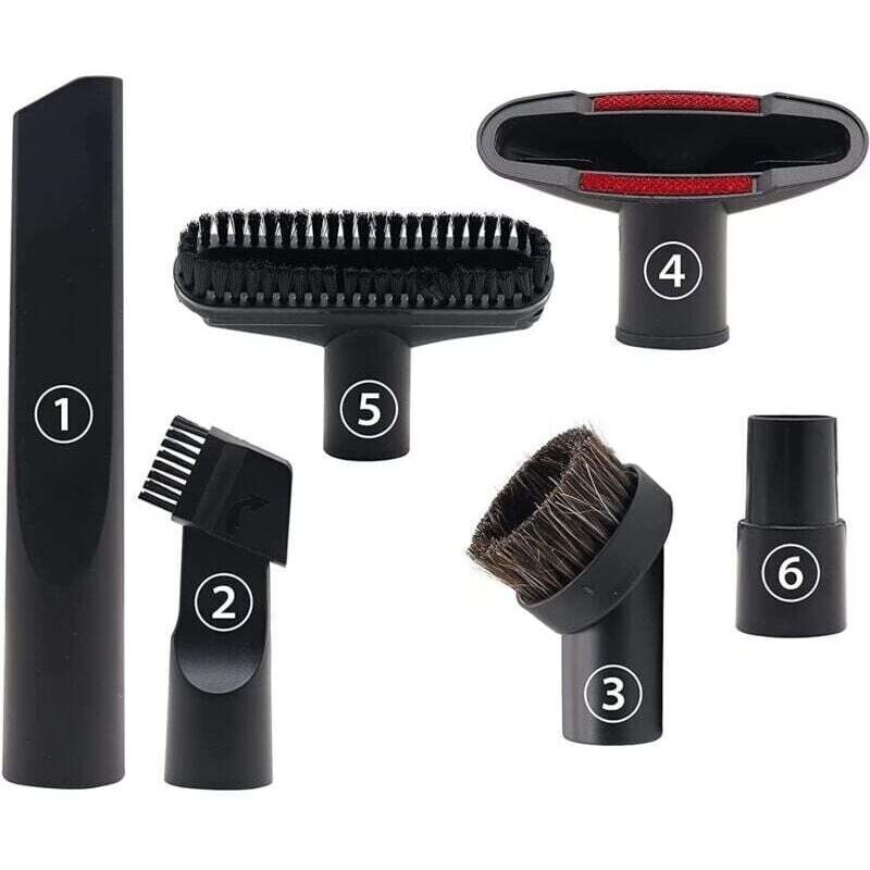 6 Zubehörteile Für Staubsauger. Geeignet Für Staubsauger Mit 32 Mm Und 35 Mm Durchmesser. Für Staubsaugerdüsen Von Kärcher, Rowenta, Hoover, Xoiture, Bosch, Miele