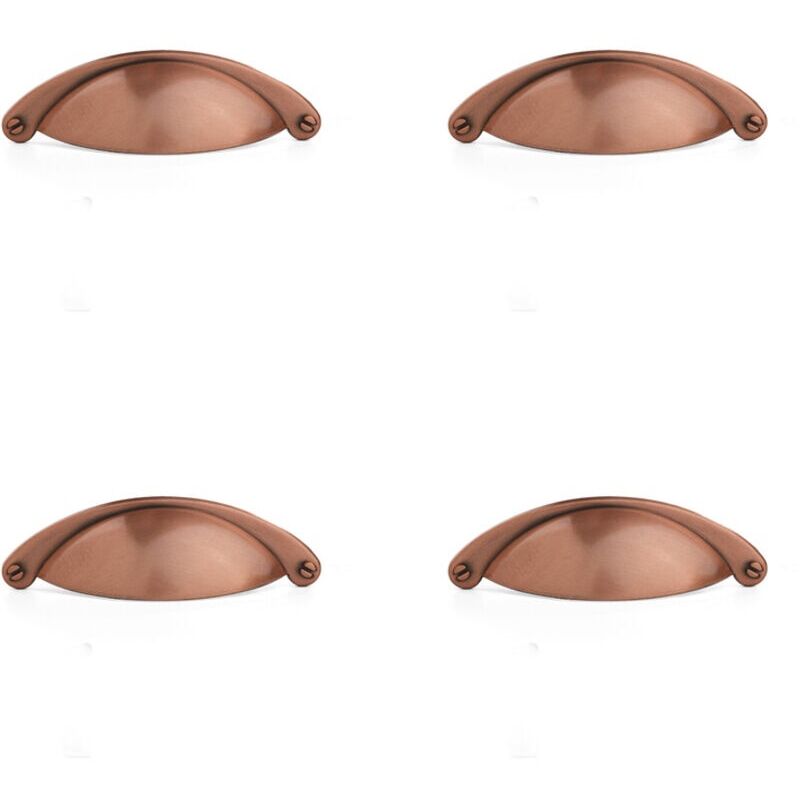 4er-set Vintage-möbelgriffe Im Retro-stil, Schubladengriffe Mit Schrauben Für Schränke, Kommoden Und Schubladen (b-430 Gebürstetes Rotbronze)