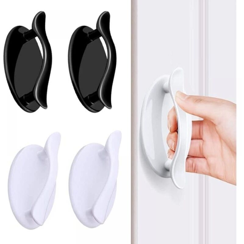 4er-set Selbstklebende Fenstergriffe Für Schiebetüren, Schränke, Schubladen, Truhen Und Kühlschränke (weiß Und Schwarz)