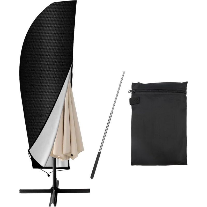 Parasol-schutzhülle Mit Stange. Abdeckung Für Sonnenschirme Von 2 Bis 4 M, Uv-beständig. Oxford-stoff Schutzhülle (265x40/70/50 Cm)