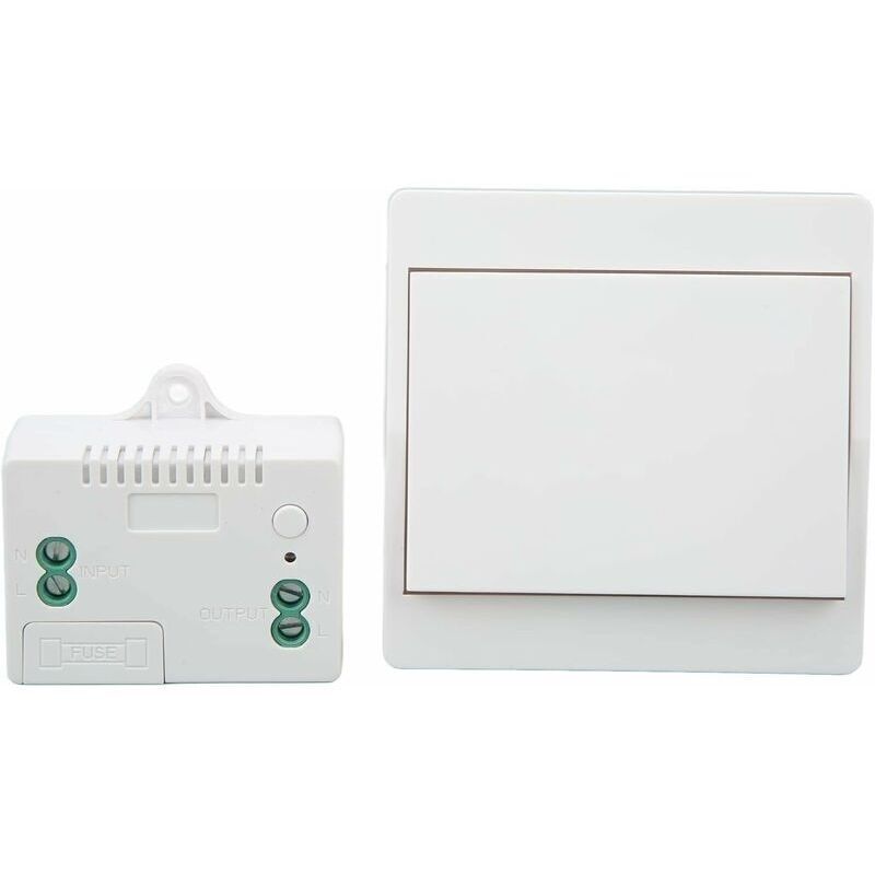 Kabelloser, Selbstversorgender Schalter. Batteriebetriebsfrei. Kabellose Fernbedienung Für Lichter Und Elektrische Geräte. Wasserdicht Und Sicher. Kann Direkt In Einem Badezimmer Usw. Installiert Werd