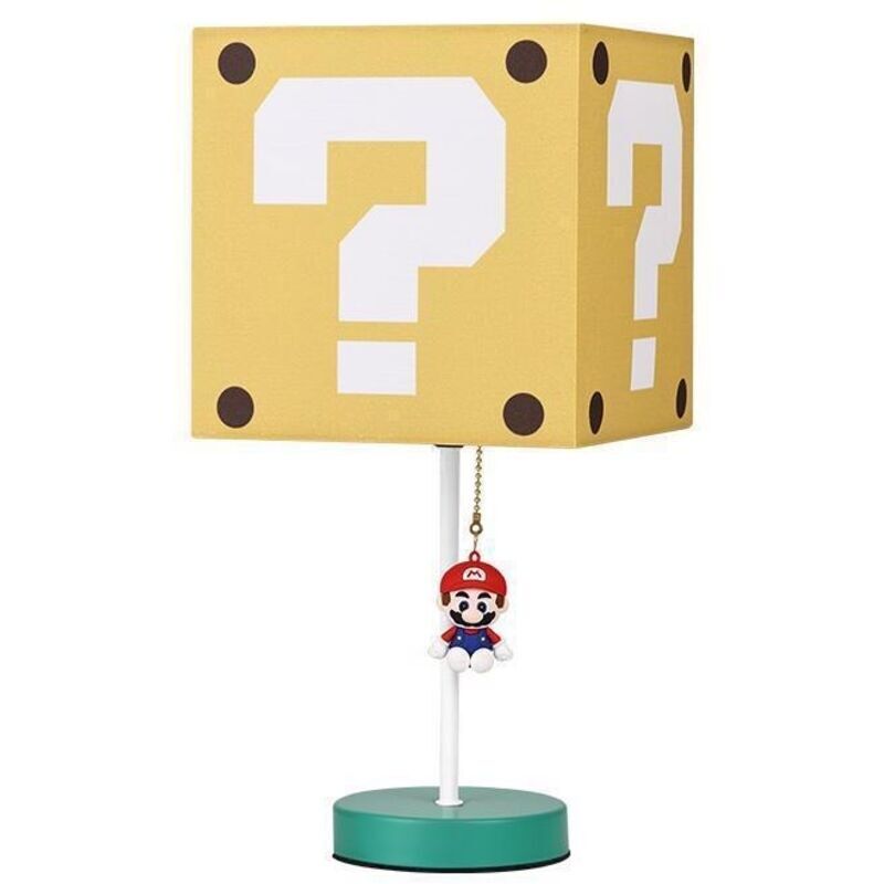 Super Mario Icon Lampe – Quadratische Nachttischlampe In Form Eines Fragezeichenblocks