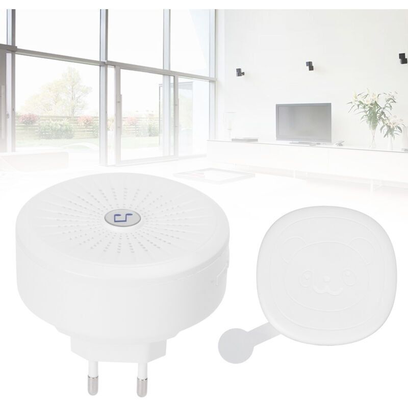 Klingelknopf Ohne Kabel Ip55 Wasserdicht Fernbedienung 5 Lautstärkestufen Ac 110-260v