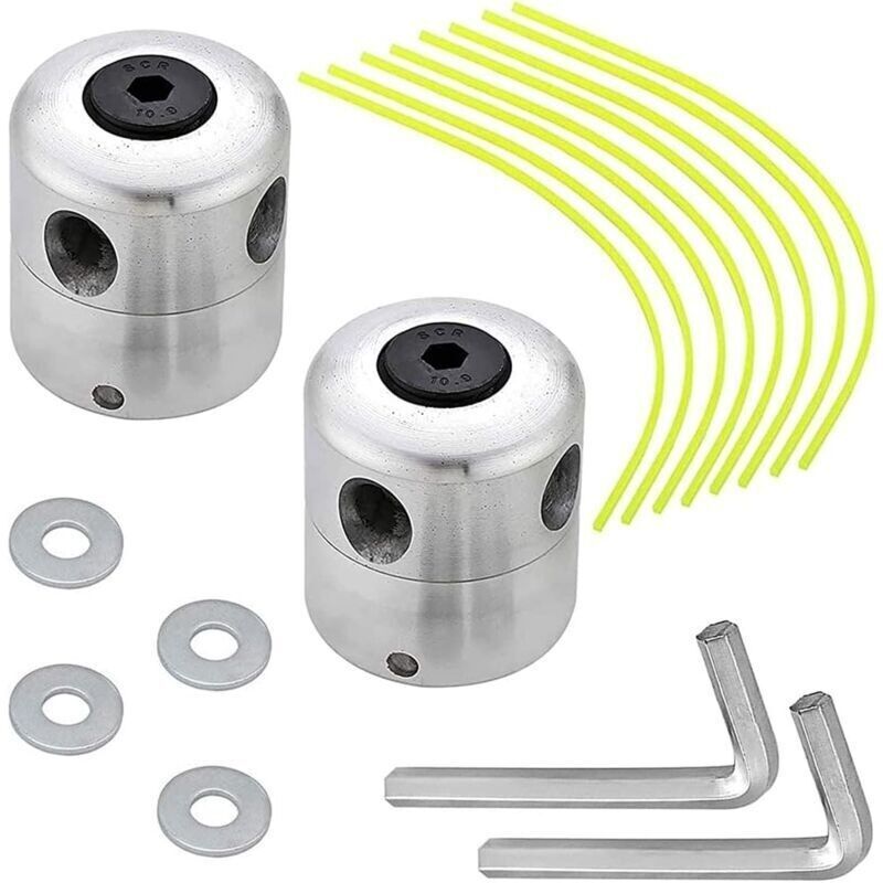 2 Sets Rasenmäher-zubehör. Aluminium-trimmerkopf. Schneidkopf Für Freischneider. Für Rasenmäher. Gärten. Rasenflächen. Terrassen.