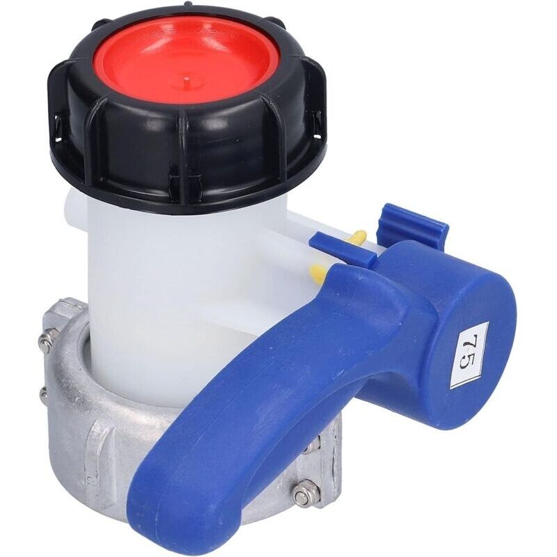 Absperrklappe Mit Schwimmender Aluminiummutter Für 1000-liter-ibc-tank. Mutter S75x6 Und Auslauf S60x6 Scrollsqy