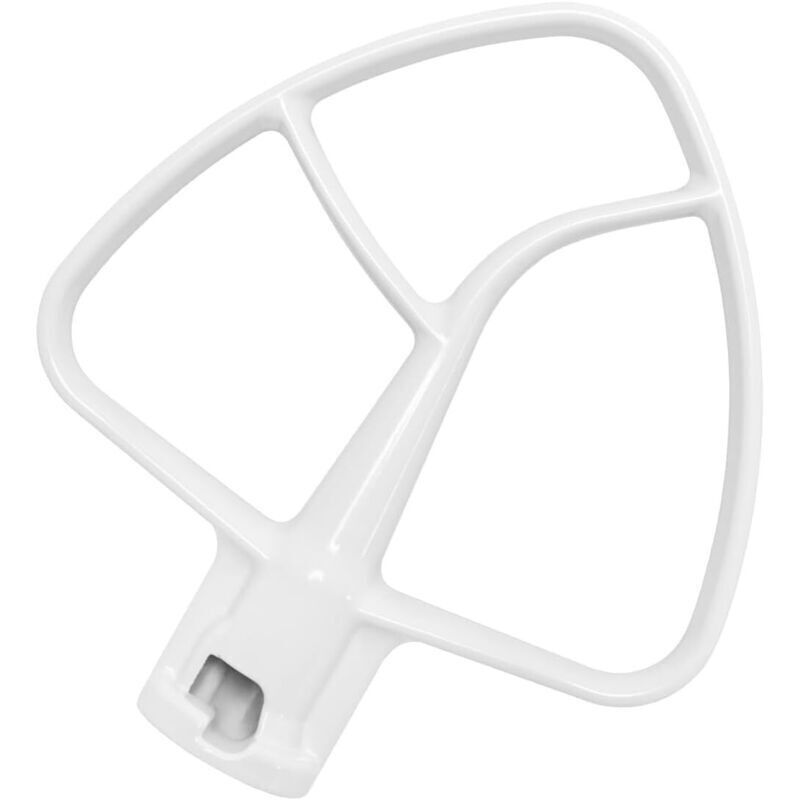 K45b Flachrührer Mit Beschichtung Für Kitchenaid-mixer Von 4,5 Bis 5 Litern. Rührblatt Für Mixer Kompatibel Mit Küchenzubehör Für Kippkopfmodelle. Weiß
