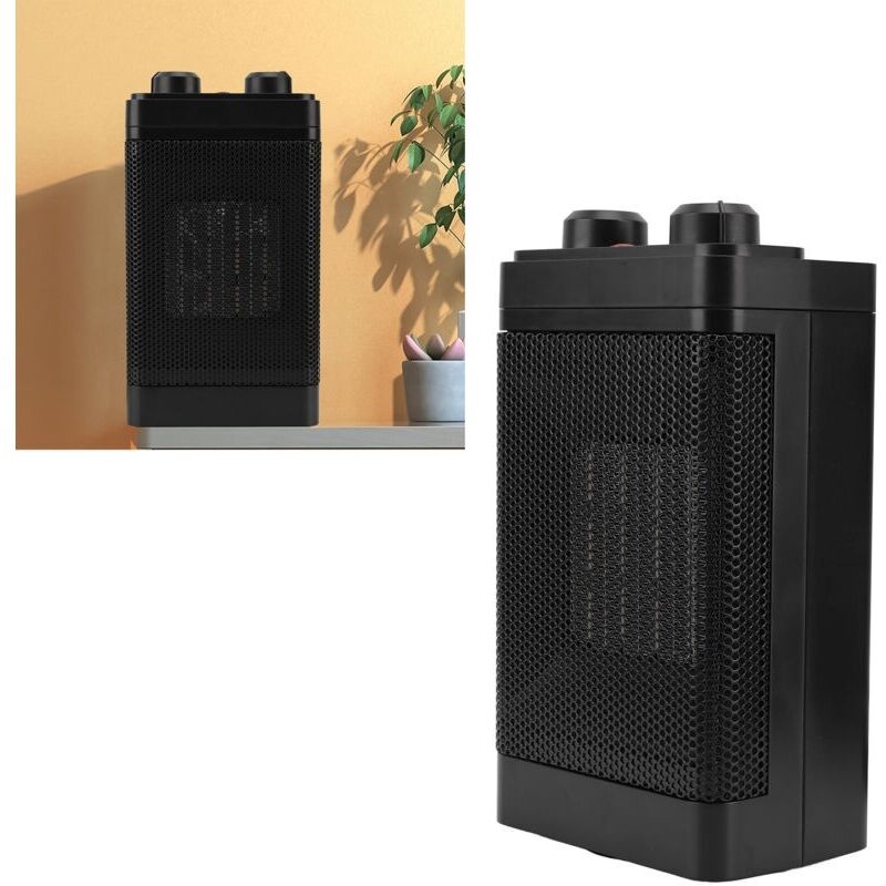 Elektrische Ptc-büroheizung. Keramikheizung. Oszillierender Raumheizer. Warmluftgebläse Für Zuhause