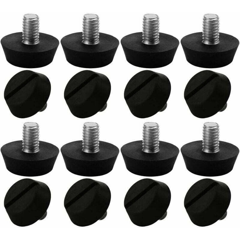 16 Stück Verstellbare Möbelfüße, Nivelliergleiter, Sockel, Tisch- Und Stuhlbeine, Höhenverstellbar, Bodenschutz, M6 X 10 X 20 Mm