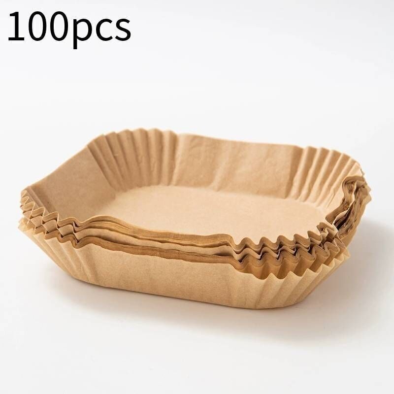 Schwefelpapier Für Heißluftfritteuse. 100 Stück 16 Cm Backpapier-einlagen Für Heißluftfritteuse. Einweg, Antihaftend, Ölfrei, Pergamentpapier-zubehör Für Heißluftfritteusen Mit 3-4,5 L Fassungsvermöge
