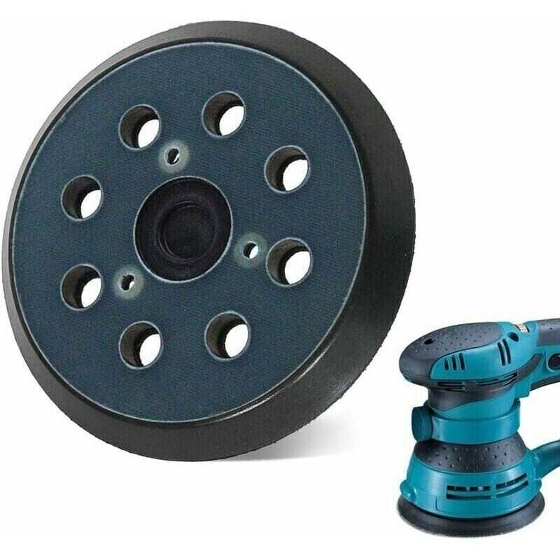Schleifplatte Mit 8 Löchern Für Makita Bo5010 – Hochwertiger Gummi – Für Das Schleifen Ebener Flächen – Effektive Staubabsaugung