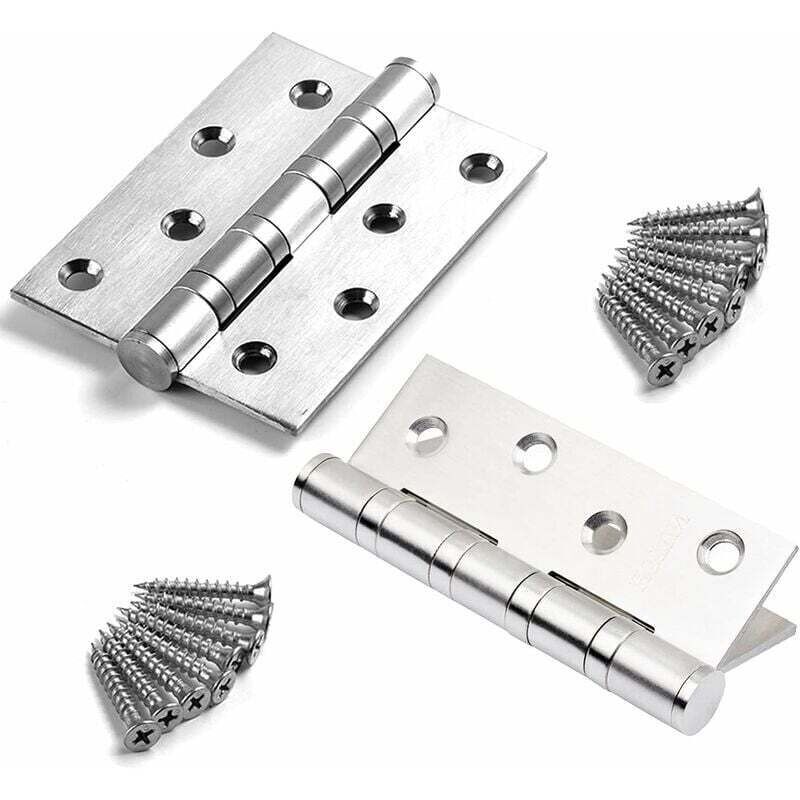 2 Stück Schwere Türscharniere. Außenscharnier Aus Edelstahl. Türbänder Für Holztüren, Scharniere Aus Rostfreiem Stahl, Verbinder Für Haus, Möbel, Material, Schrank, Türschutz, Schublade (weiß)