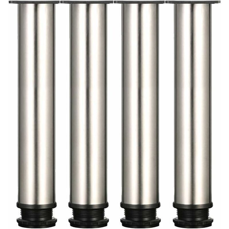4 Verstellbare 300 Mm Hohe Möbelbeine, Verdickte Tischbeine, Möbelbeine Aus Edelstahl.