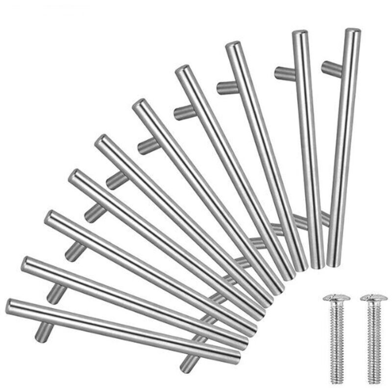 20 Stück T-griff Türgriff Edelstahl Für Küche Und Möbel – Lochabstand 64 Mm