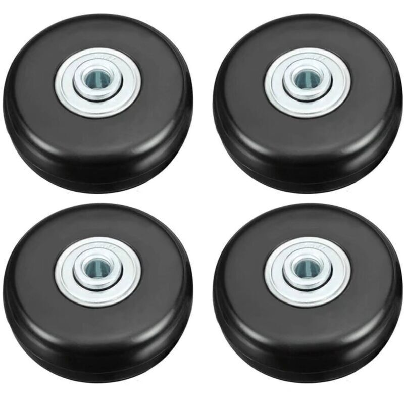Kofferrollen. Koffer Reparatur Rollen, Schwerlast 50mm Leise Gummi Universal Schwenkrolle Ersatzrad Transport Ersetzen Rollen 4 Stück Für Koffer/gepäck/rucksack/reisen