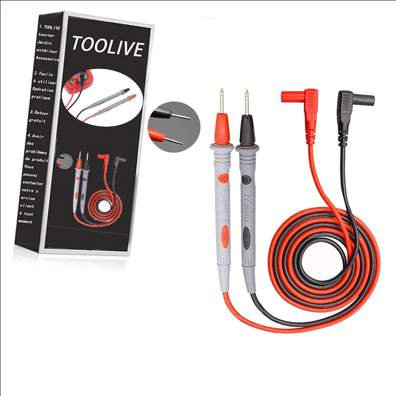 Multimeter-sondenkabel 1000v 20a – Länge 1m – Geschlossene Spitzen Für Sicherheit – Kompatibel Mit Elektronischen Geräten