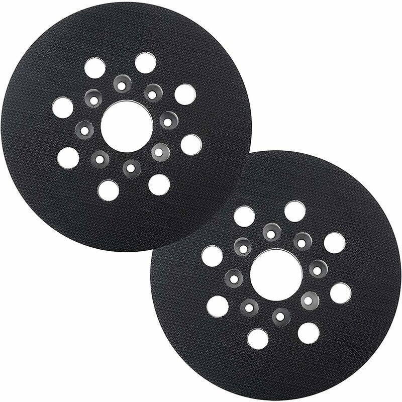 Schleifplatte 125 Mm – Kompatibel Mit Bosch Und Skil – 8 Löcher Für Staubabsaugung – Hochwertiger Gummi – 2er-pack - Pex 220 Ae