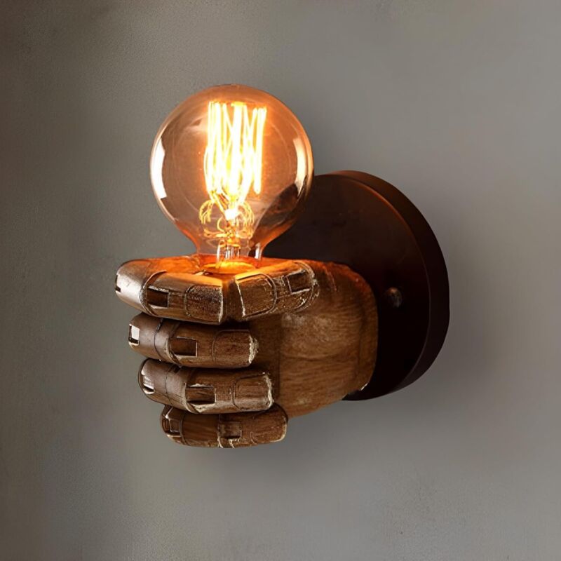 Vintage Wandleuchte Für Innenräume, Industrielle Hand-wandleuchte, E27 Leuchte Für Schlafzimmer, Bar Und Nachttisch (glühbirne Nicht Enthalten), Rechte Hand [energieeffizienzklasse F]