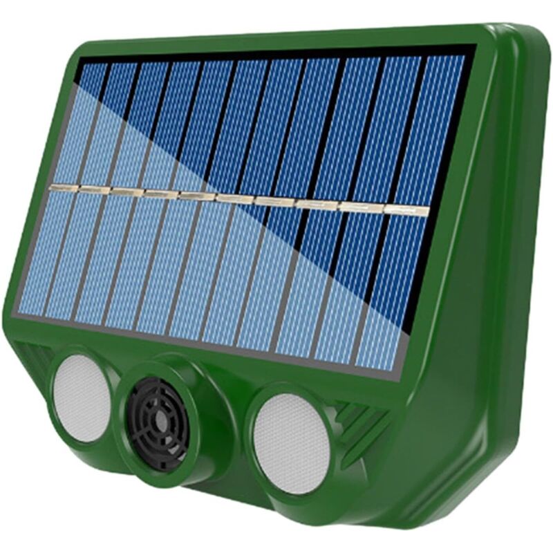 Solarbetriebenes Tierabwehrmittel – Vogel- Und Eichhörnchenabwehr Mit Ultraschall, Bewegungsmelder, Led-blinklichtern Und Solarbetriebenem Steuergerät Für Den Außenbereich