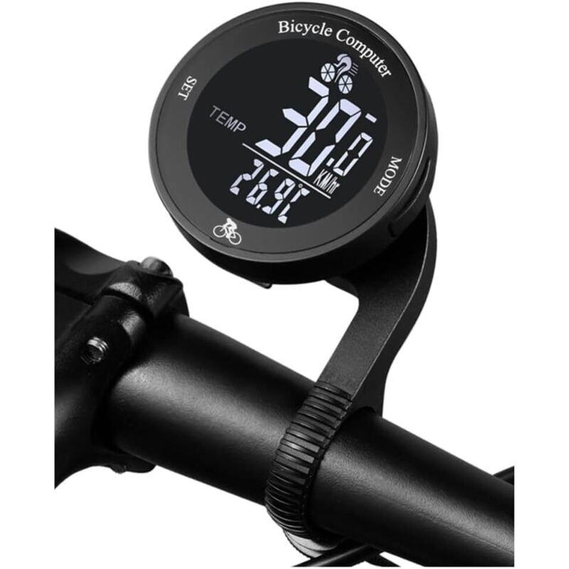Kabelloser Fahrradcomputer, Lcd-hintergrundbeleuchtung Ipx67 Wasserdicht Geschwindigkeitsmesser Mit 24 Funktionen, Großbildschirm Fahrrad-odometer