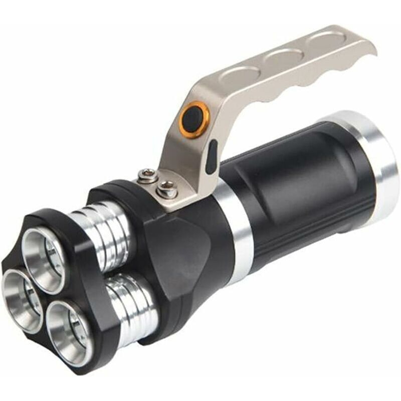 Multifunktionale, Wiederaufladbare Led-taschenlampe Mit 5000 Lumen, Leistungsstarke Usb-taschenlampe Für Camping, Angeln Und Jagen
