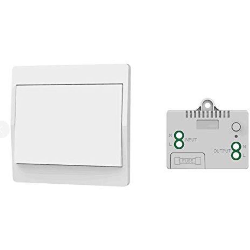 Selbstversorgender, Batterieloser Funktaster, Kabellose Fernbedienung Für Lichter Und Elektrogeräte, Wasserdicht Und Sicher, Direkt Im Badezimmer Installierbar (1 Zu 1)