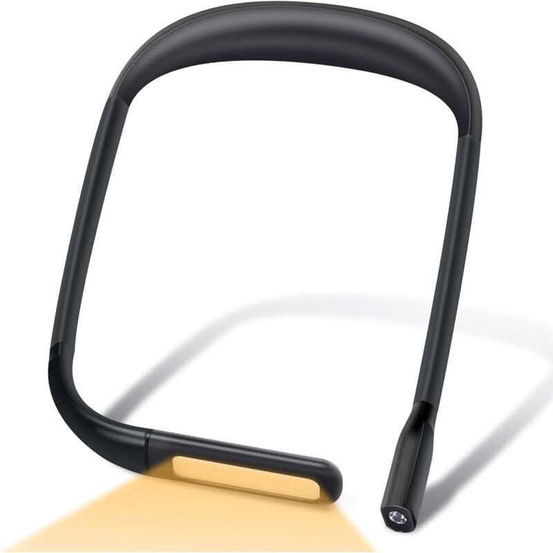 Halsleseleuchte, Usb-aufladbare Flexible Led-leselampe Für Das Bett, Tragbar, 3 Farbtemperaturen, Einstellbare Helligkeit, Ideal Für Reisen, Stricken, Nähen Und Camping