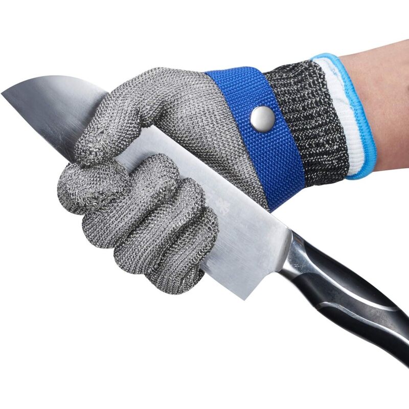 Edelstahl-maschenschutzhandschuhe, Schnittfeste Arbeitshandschuhe Zum Austernschälen, Größe M (ein Handschuh)